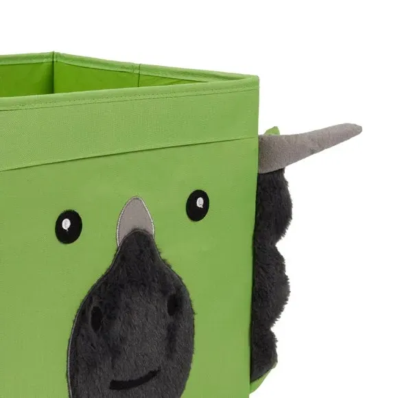 Foldable Storage Box with Handles - Green, Felt
