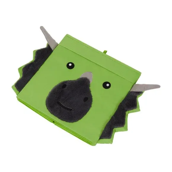 Foldable Storage Box with Handles - Green, Felt