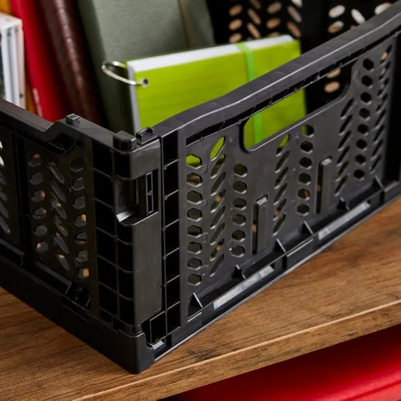 Foldable Storage Crate - Black