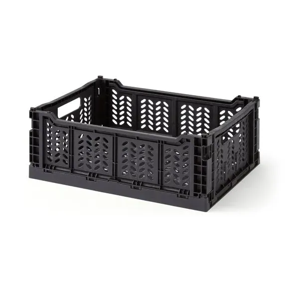 Foldable Storage Crate - Black