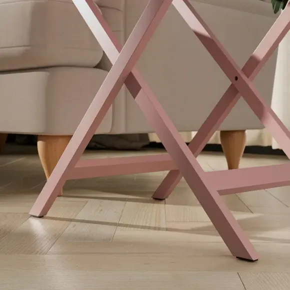 Foldable Tray Table with Removable Top - Blush