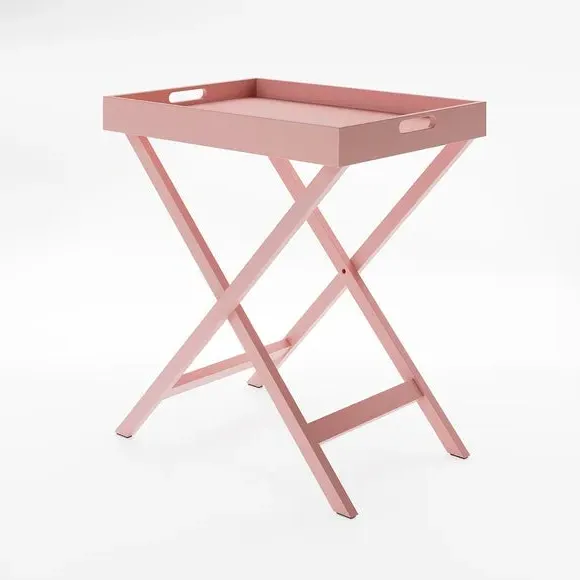 Foldable Tray Table with Removable Top - Blush