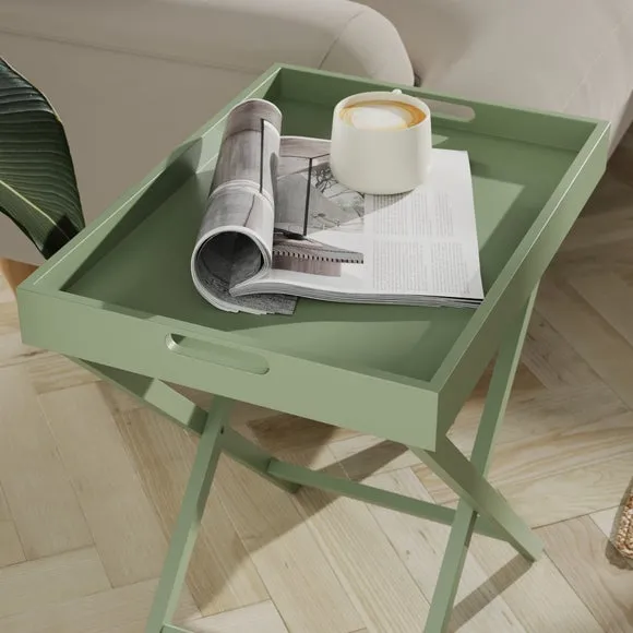 Foldable Tray Table with Removable Top - Lilypad