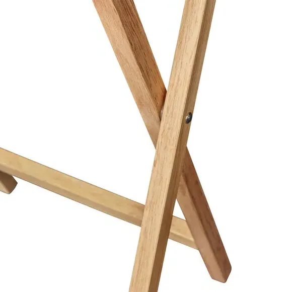 Foldable TV Table - Natural, Rubberwood