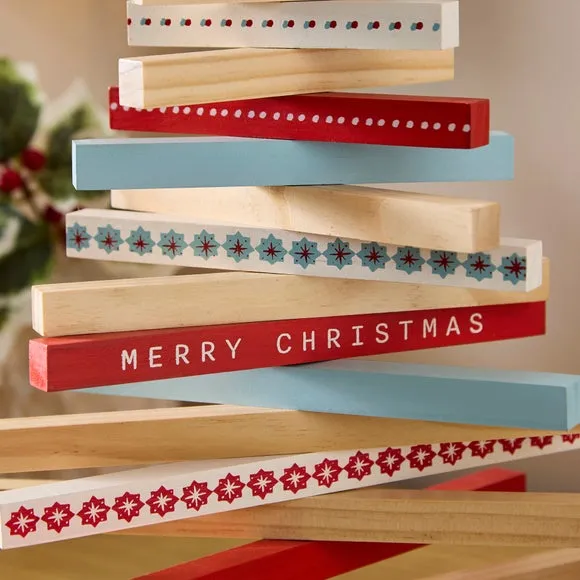 Folding Christmas Tree - Multicolor, Wood