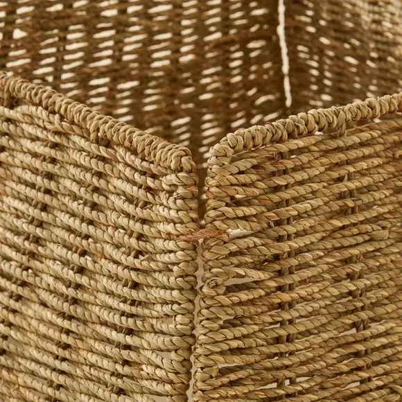 Folding Christmas Tree Skirt - Natural, Seagrass