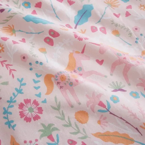 Folk Horse Quilt Cover Set - Multicolor, Cotton