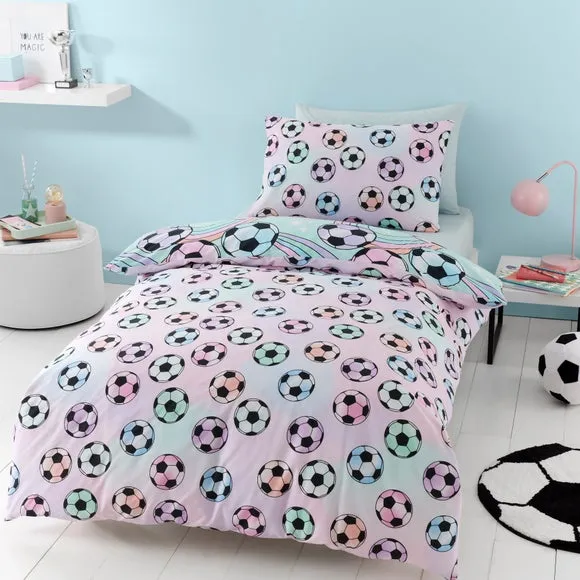 Football Ombre Duvet Cover Set - Multicolor