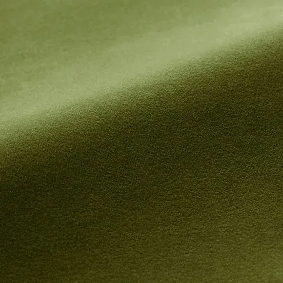 Footstool with Fibre Filling - Olive, Velvet