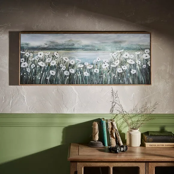 Framed Canvas Print - Blue, Moorland Landscape image