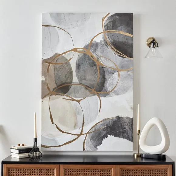 Framed Canvas Print - Gold, MDF image