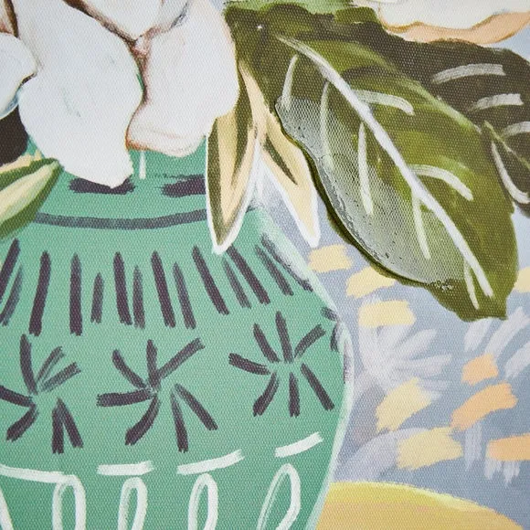 Framed Canvas Print Vintage Vase - Multicolor