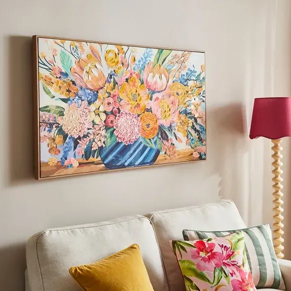 Framed Canvas Wall Art - Multicolor, Canvas image