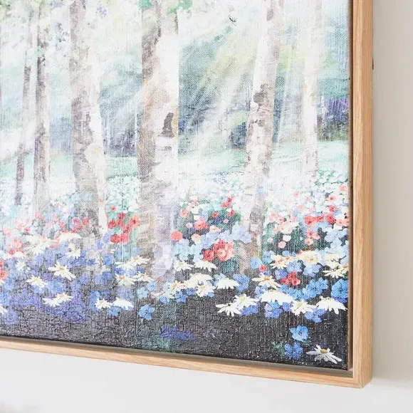 Framed Canvas Wall Art - Multicolor, Wood Frame