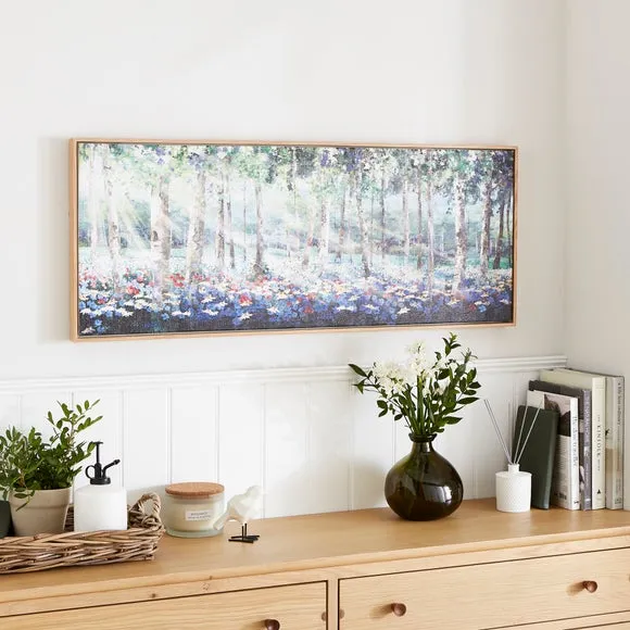 Framed Canvas Wall Art - Multicolor, Wood Frame image