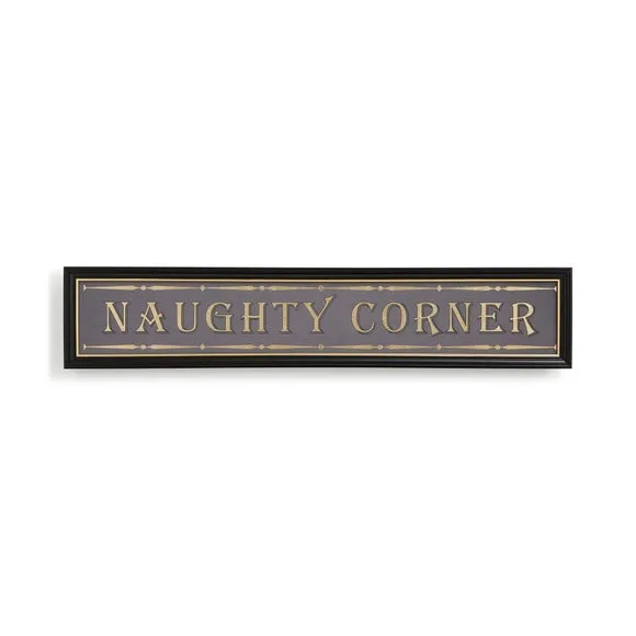 Framed Glass Wall Art Typography - Black, Glass
