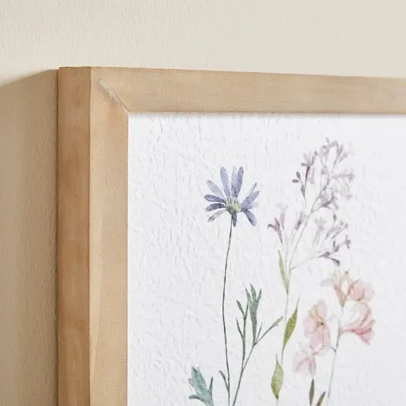 Framed Print with Tiled Effect - Multicolor, Wood