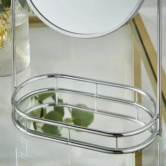 Free Standing Dressing Mirror - Chrome