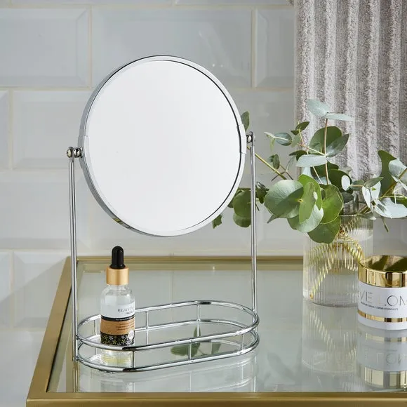Free Standing Dressing Mirror - Chrome