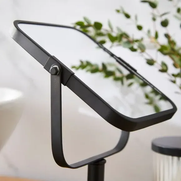 Free Standing Dressing Table Mirror - Black