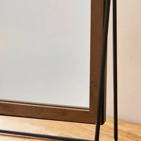 Free Standing Dressing Table Mirror - Black