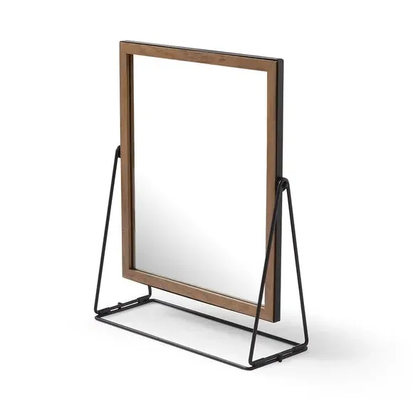 Free Standing Dressing Table Mirror - Black