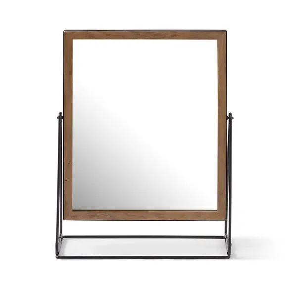 Free Standing Dressing Table Mirror - Black