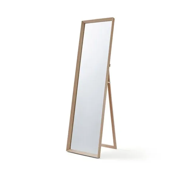 Freestanding Full Length Cheval Mirror - Natural