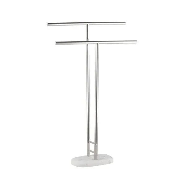 Freestanding Towel Rail - Silver, Chrome image