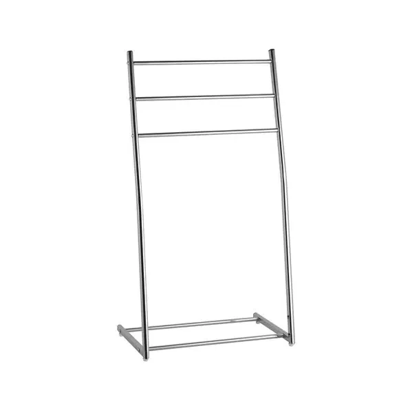 Freestanding Towel Rail - Silver, Chrome image