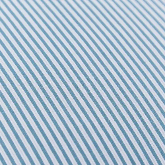 Frill Duvet Cover Set - Blue, Polycotton