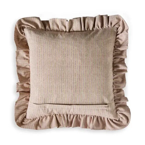 Frilled Cushion Cover - Multicolor, Cotton