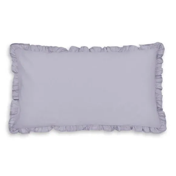 Frilled Pillowcase - Lilac, Cotton