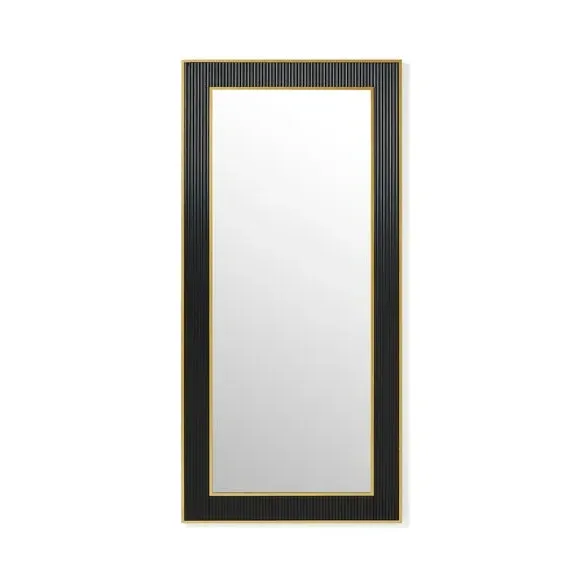 Full Length Leaner Mirror - Black