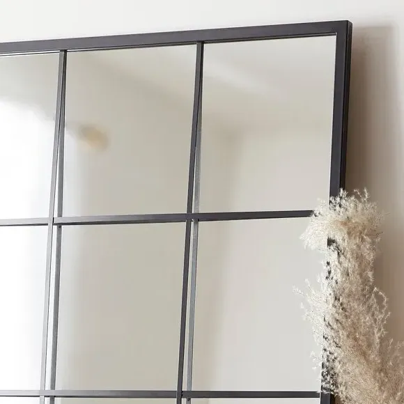 Full Length Leaner Mirror - Black, Metal