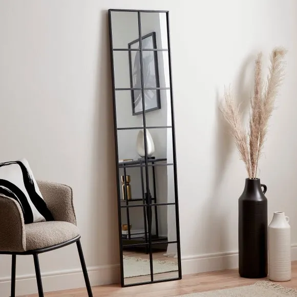 Full Length Leaner Mirror - Black, Metal image