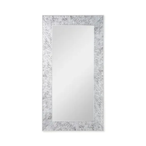 Full Length Leaner Mirror - Silver, Tiled