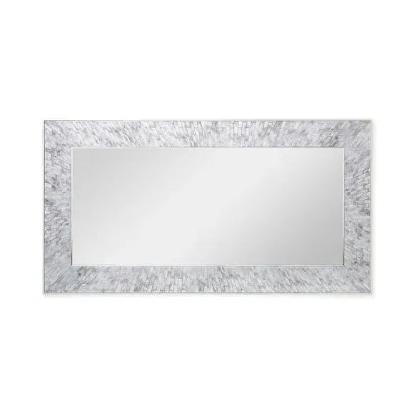 Full Length Leaner Mirror - Silver, Tiled