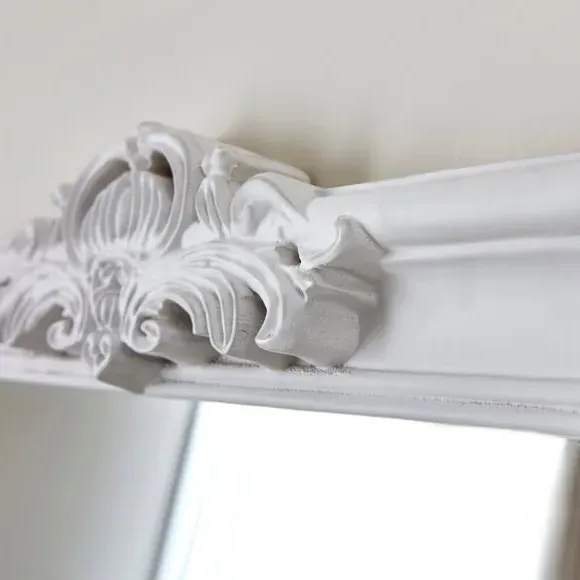 Full Length Leaner Mirror - White
