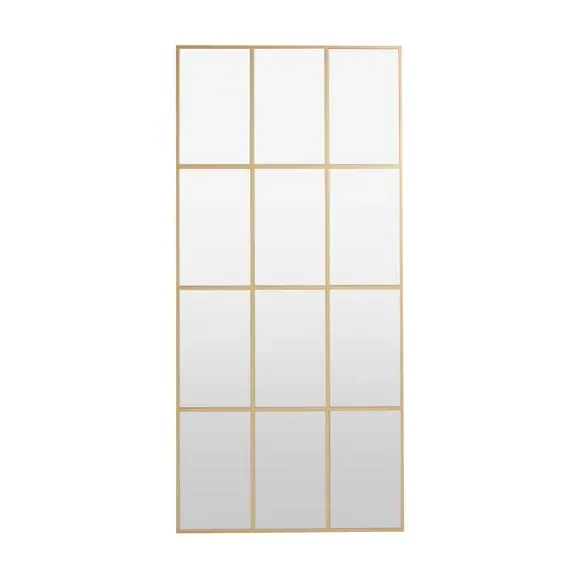 Full Length Window Leaner Mirror - Gold