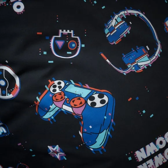 Game Over Duvet Cover Set - Black, Polycotton