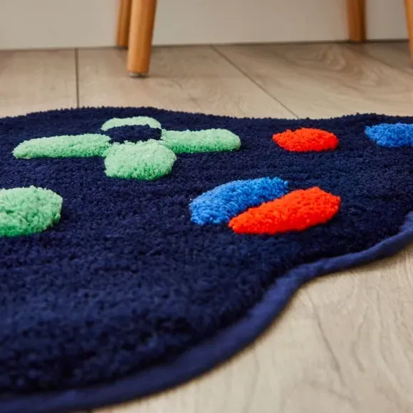 Gaming Rug - Black, Soft Material