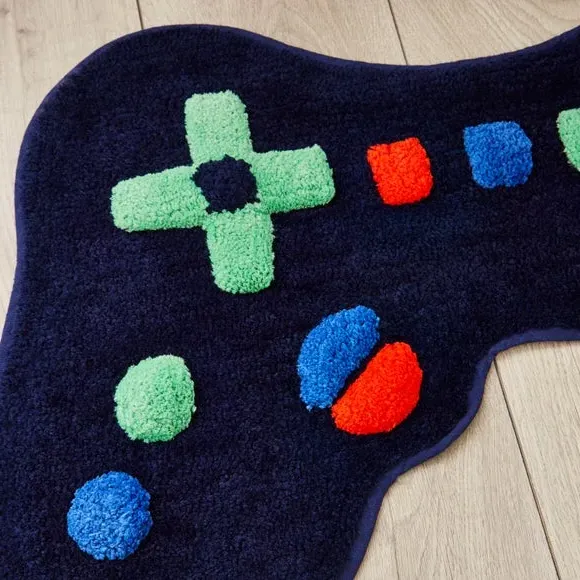 Gaming Rug - Black, Soft Material
