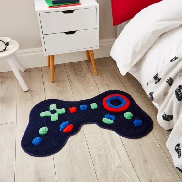 Gaming Rug - Black, Soft Material