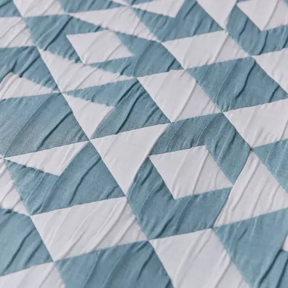 Geo Duvet Cover & Pillowcase Set - Teal