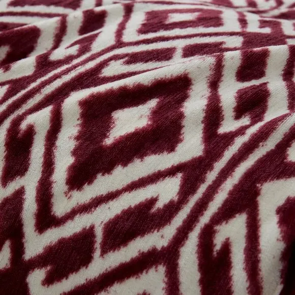 Geo Duvet Cover Set with Pillowcase - Fleece