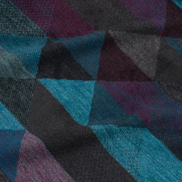 Geo Throw Blanket - Purple, Cotton Mix