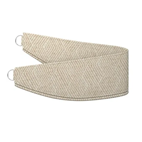 Geometric Curtain Tieback - Natural, Linen Blend