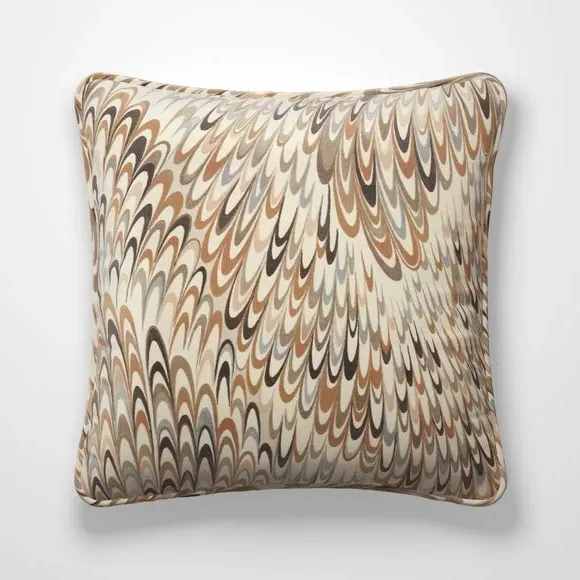 Geometric Cushion Cover - Opal, Cotton