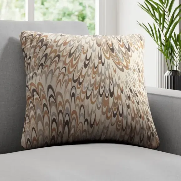 Geometric Cushion Cover - Opal, Cotton